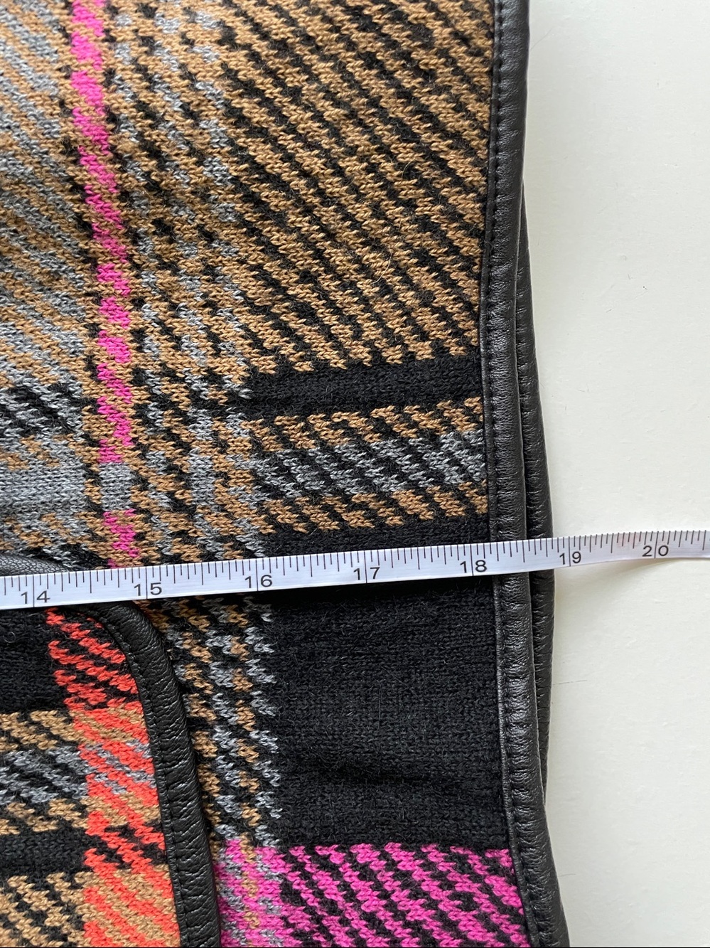Aldomartins Knit Jacket Cropped Plaid Wool Cashmere Button Textured Sz 4 Artwear - Picture 11 of 11